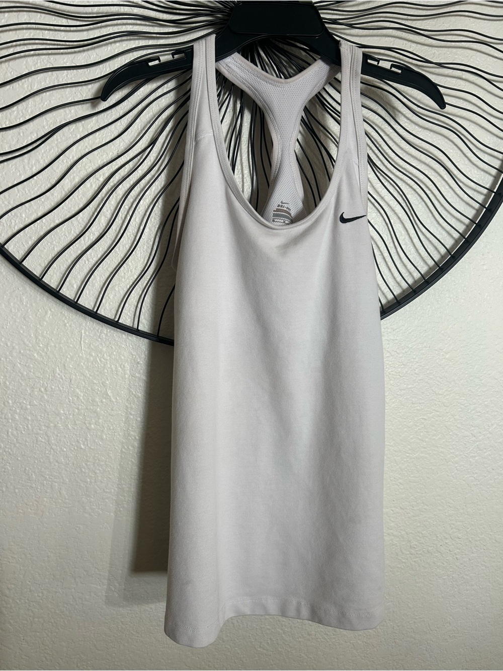 Nike White Racerback Athletic Tank Top